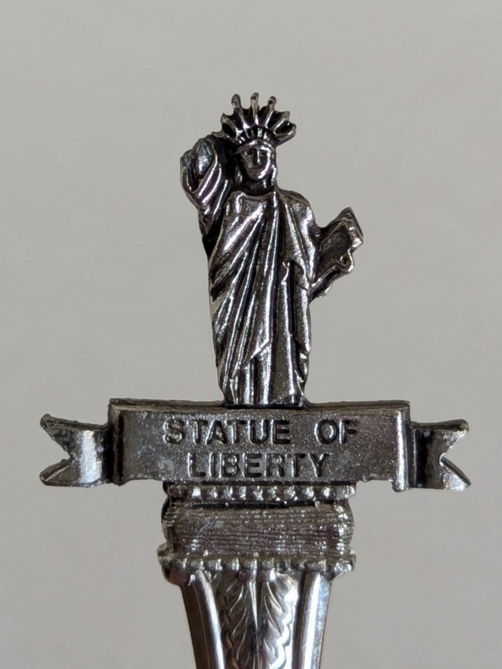 Vintage Statue of Liberty Silver Souvenir Spoon